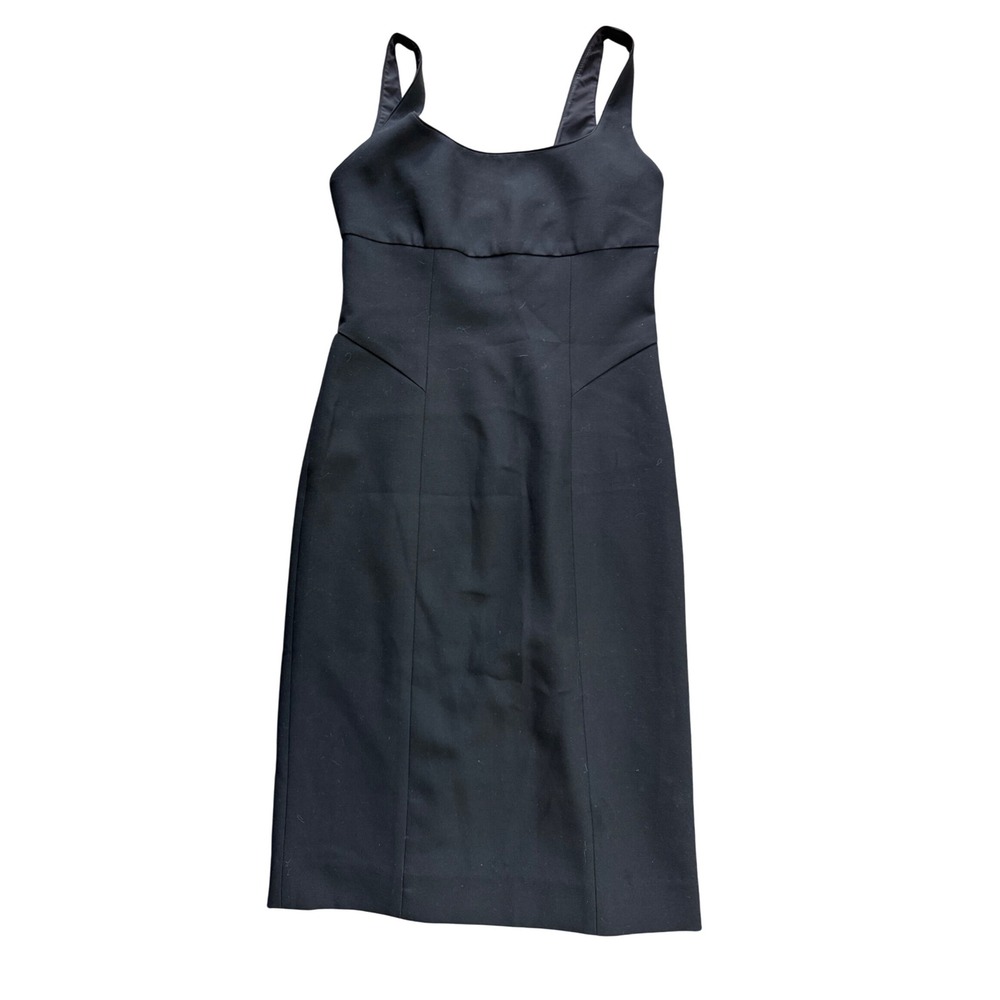 Diane von Furstenberg Black Sleeveless Fitted Sheath Dress - Size 4